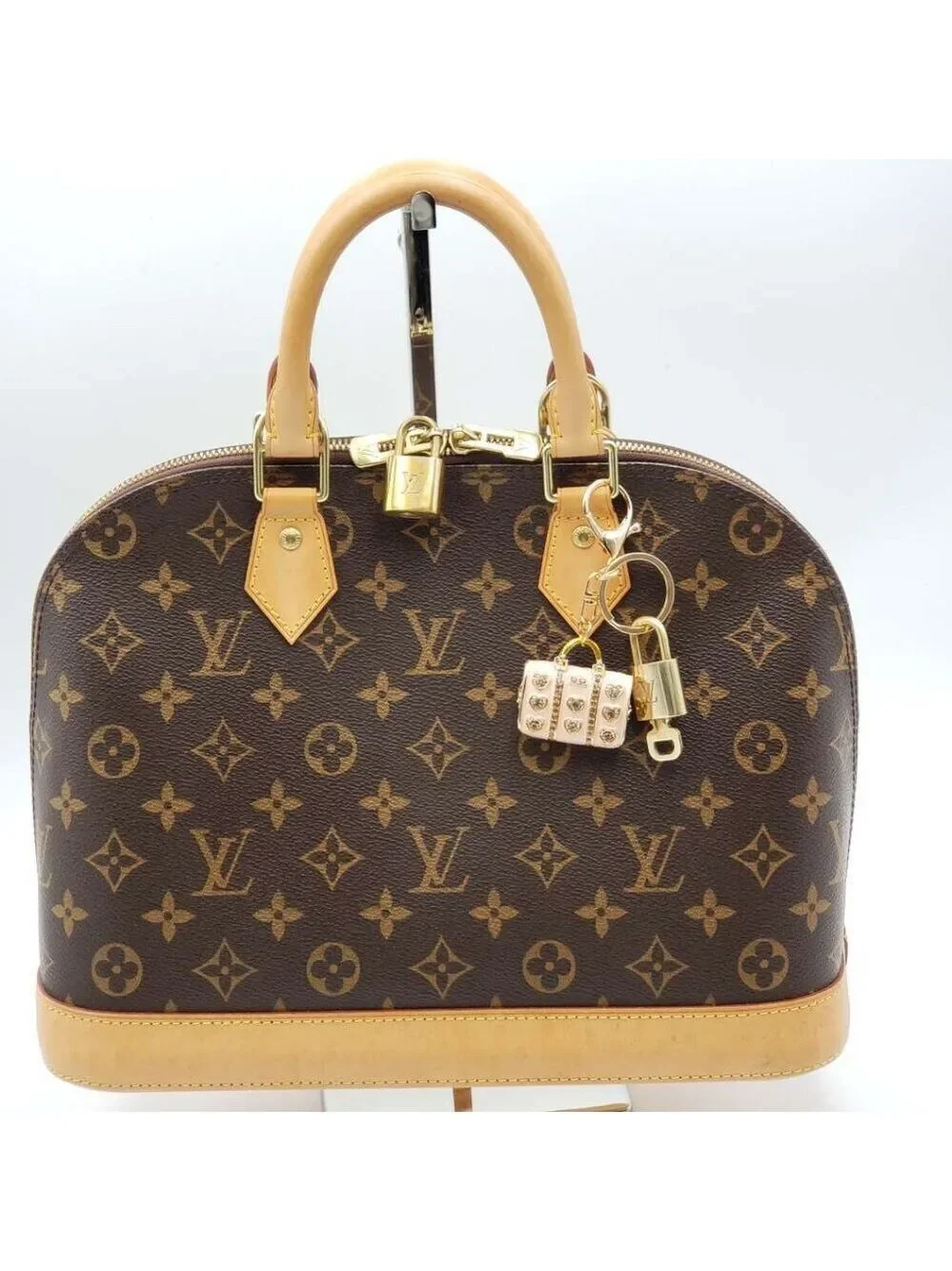 Authentic Louis Vuitton Gold Padlock 🔒 Key Set w/ Unbranded Bag Charm
